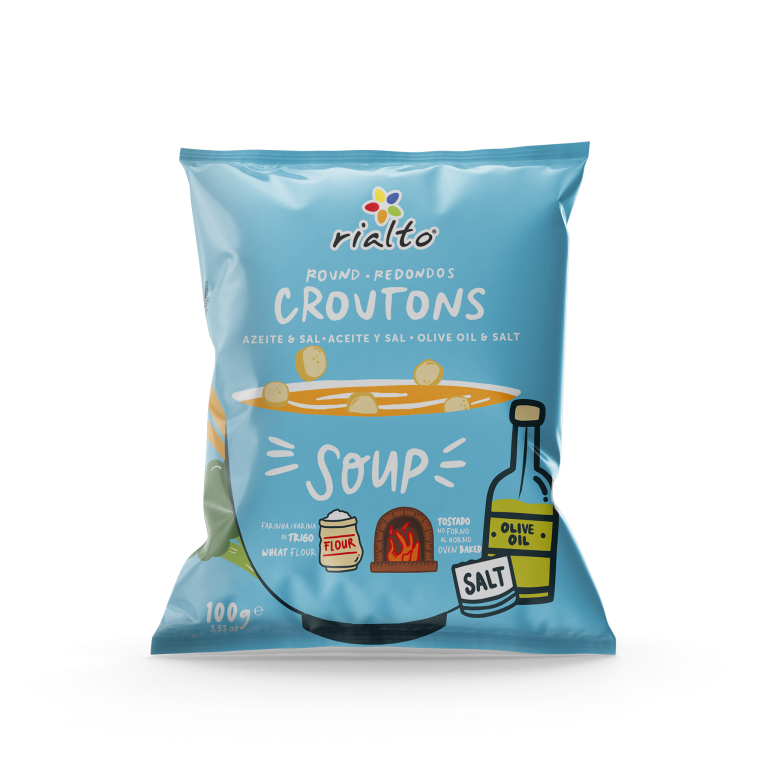 Круглі крутони - оливкова олія та сіль 100г
