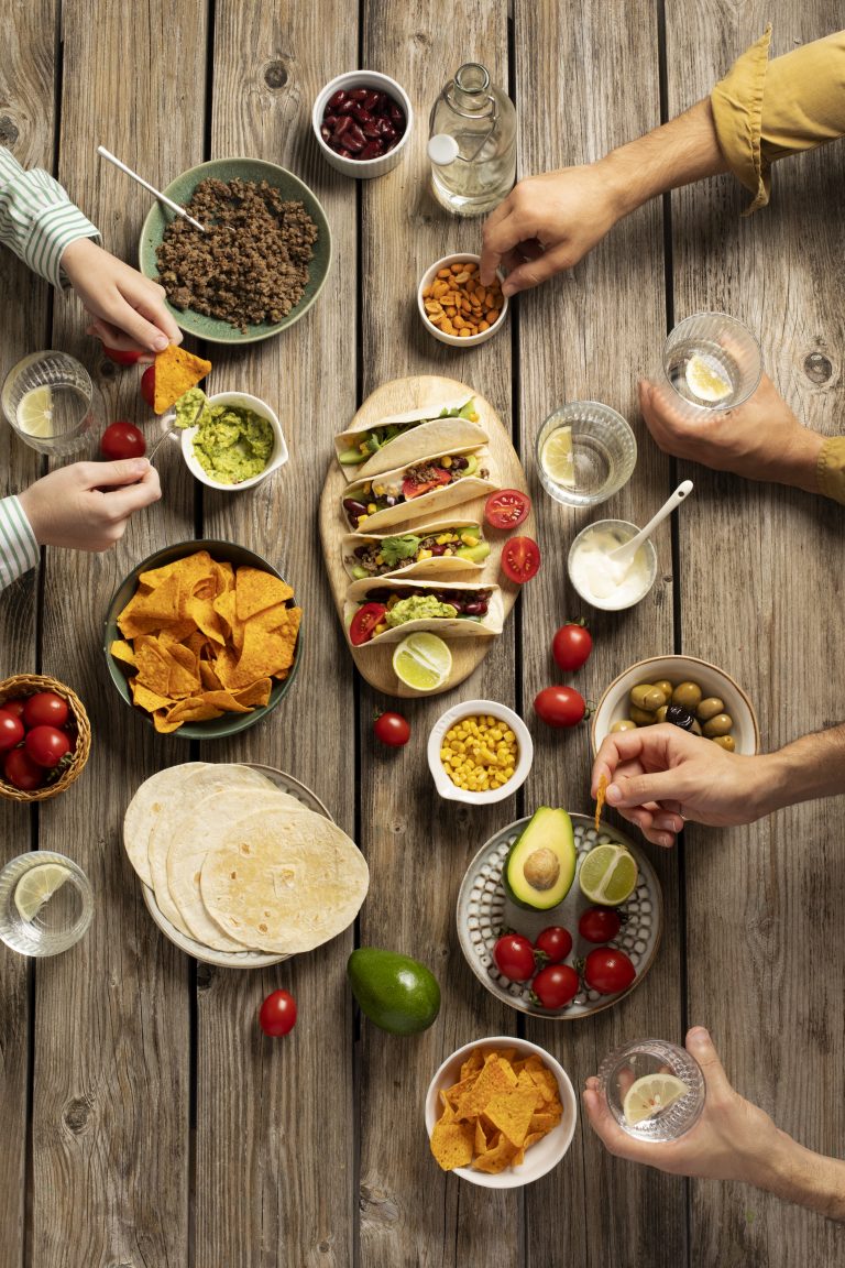 top-view-food-banquet